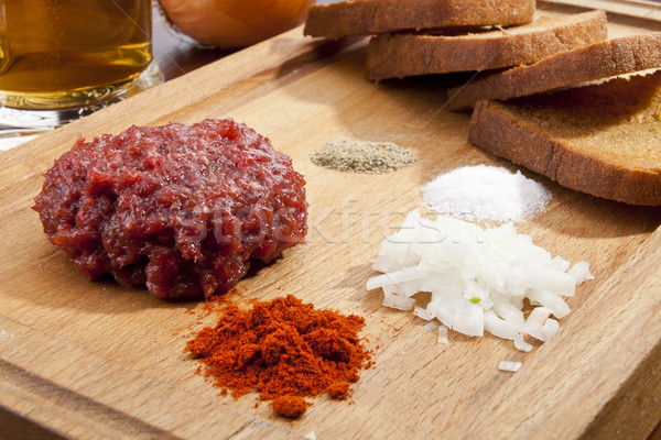 Steak tartar Stock photo © hanusst