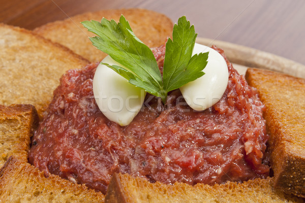 Steak tartar Stock photo © hanusst