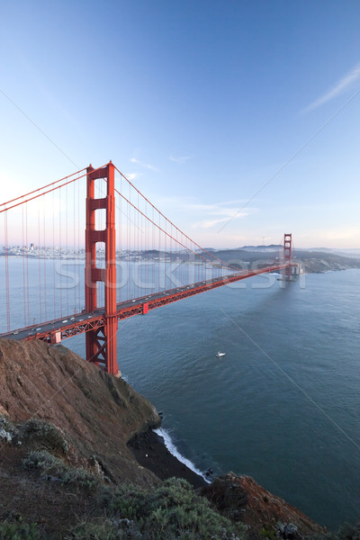 Golden Gate Bridge San Francisco cielo agua carretera ciudad Foto stock © hanusst