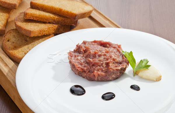 Steak tartar Stock photo © hanusst