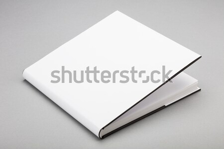 Blank book white cover 8 x 8 in Stock photo © hanusst