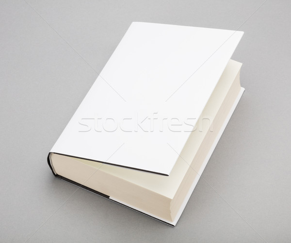 Blank book white cover 6 x 8,5 in Stock photo © hanusst