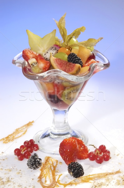 Fruit cup of southern fruits Stock photo © hanusst