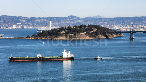 San Francisco tesorería isla puente cielo ciudad Foto stock © hanusst