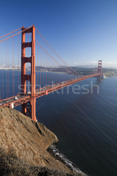 Golden Gate Bridge San Francisco hemel water weg stad Stockfoto © hanusst