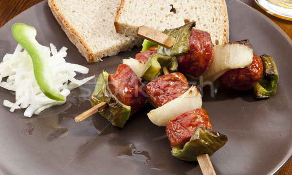 Grillés saucisse cracher pain fête été [[stock_photo]] © hanusst