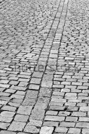 Old cobblestone street in Prague Stock photo © hanusst