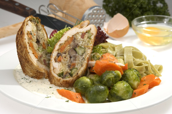 Meat roulade filed Stock photo © hanusst