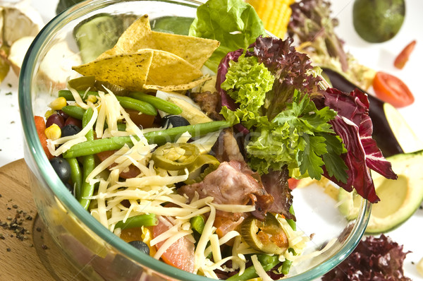 Vegetable salad mexican style Stock photo © hanusst