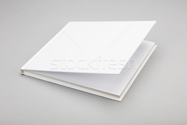 Blank book white cover 8,5 x 8,5 in Stock photo © hanusst