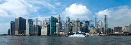 [[stock_photo]]: New · York · City · Skyline · centre-ville · après-midi · affaires · lumière