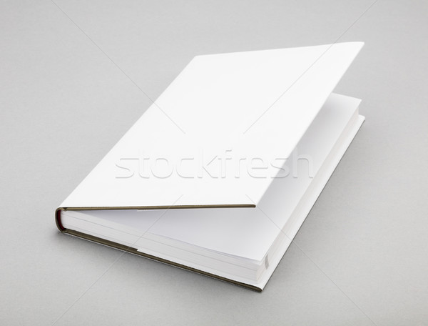 Blank book white cover 5,5 x 8,8 in Stock photo © hanusst