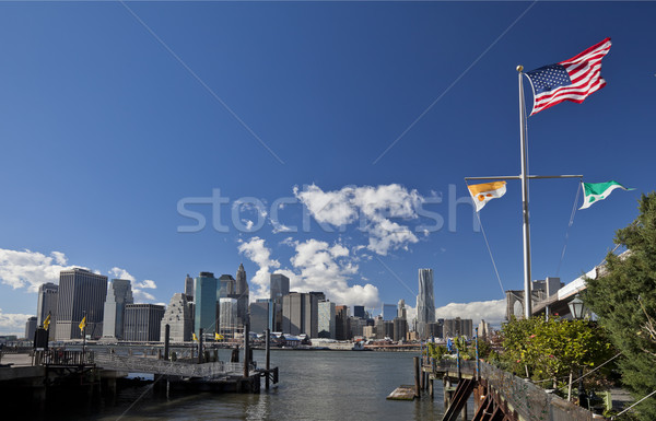 The New York City Downtown skyline Stock photo © hanusst