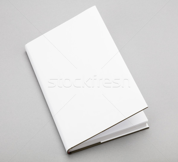 Blank book white cover 5,5 x 8,8 in Stock photo © hanusst
