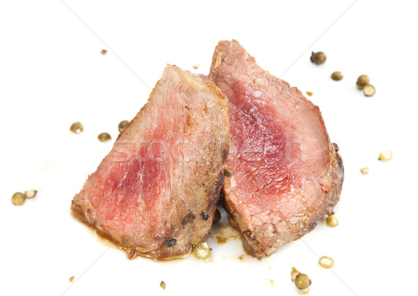 Grilled Sirloin with green pepper Stock photo © hanusst