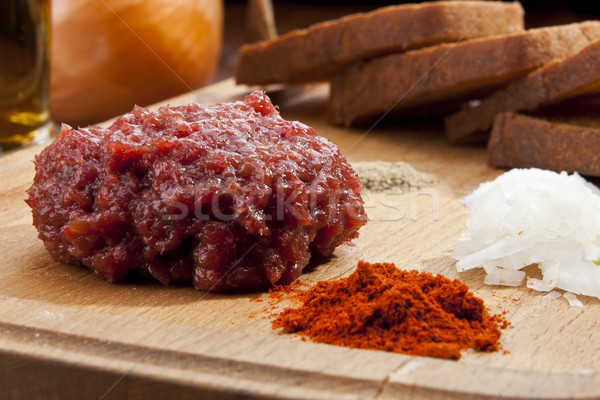 Steak tartar Stock photo © hanusst