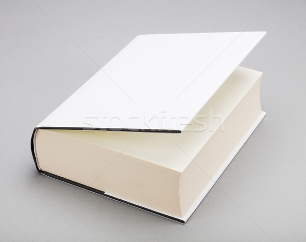 Blank book white cover 6 x 8,5 in Stock photo © hanusst