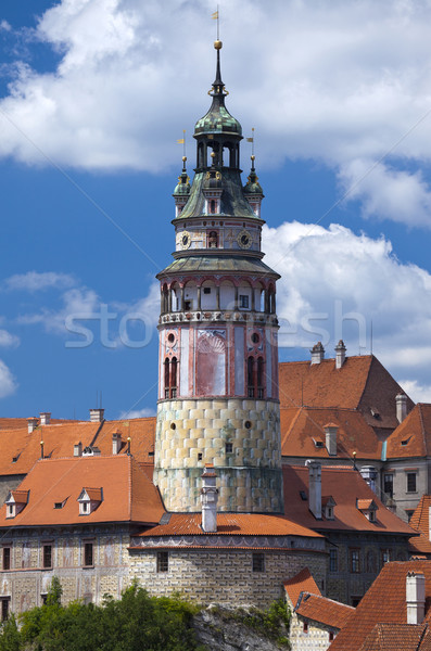 Cesky Krumlov, Czech Republic - August 10, 2012: The Castle Towe Stock photo © hanusst