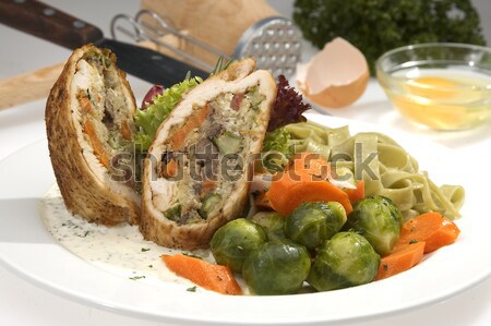 Meat roulade filed Stock photo © hanusst