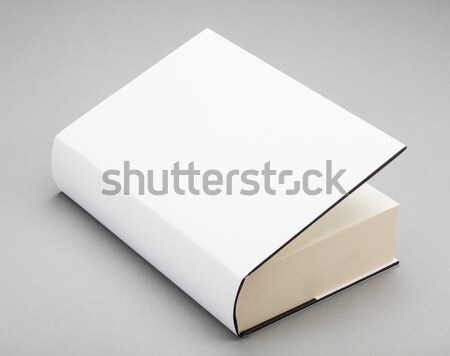 Blank book white cover 6 x 8,5 in Stock photo © hanusst