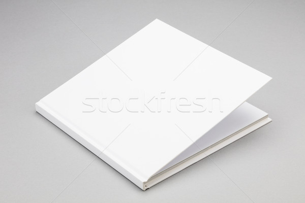 Blank book white cover 8,5 x 8,5 in Stock photo © hanusst