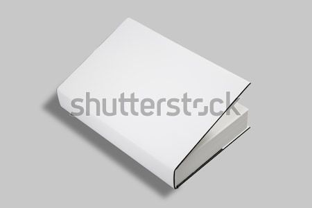 Blank book white cover 8 x 8 in Stock photo © hanusst