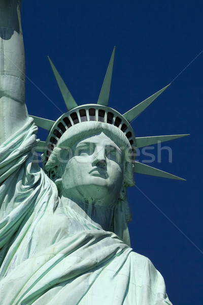Statuie libertate New York City albastru călători justiţie Imagine de stoc © hanusst