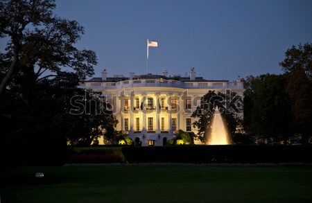 白宮 夜 華盛頓DC 房子 建設 城市 商業照片 © hanusst
