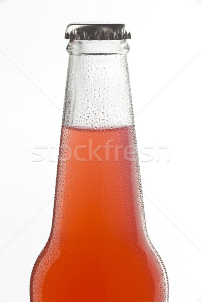 Soda Flasche alkoholisches Getränk Wassertropfen trinken Bier Stock foto © hanusst