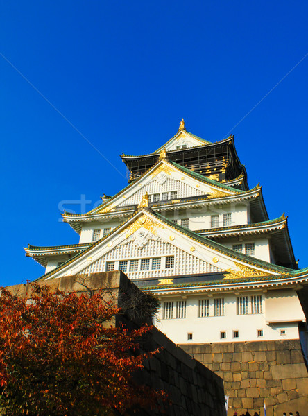 Osaka Castle and blue sky in Osaka, Japan Stock photo © happydancing