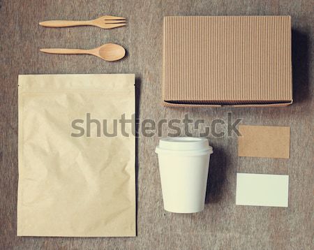 Coffee identity branding mockup set  Stock photo © happydancing