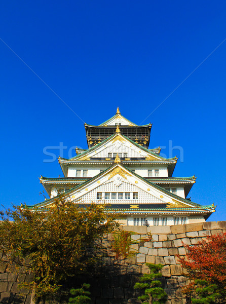 Osaka Castle and blue sky in Osaka, Japan Stock photo © happydancing