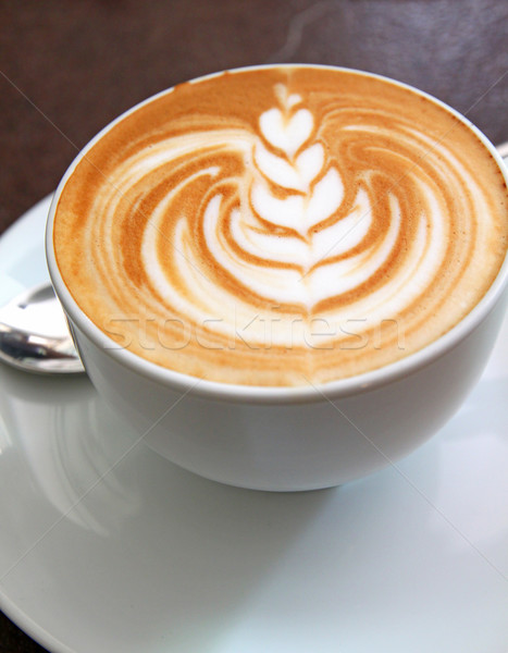 Tasse art cappuccino tasse de café café design Photo stock © happydancing