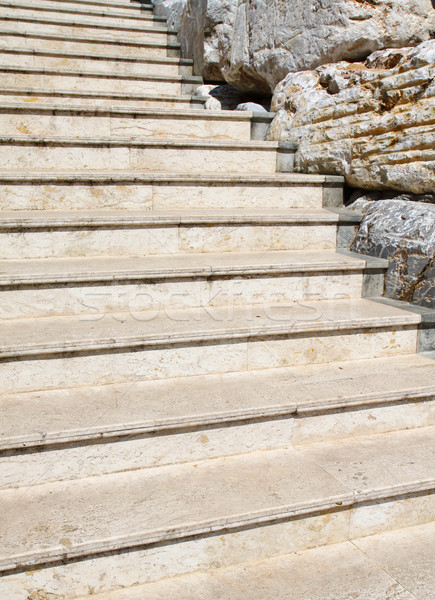 White stone stairway  Stock photo © happydancing