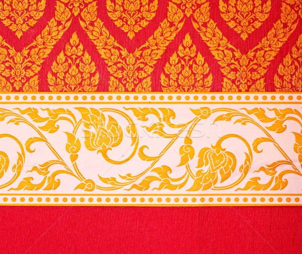 Thai art wall pattern with unique style Stock photo © happydancing