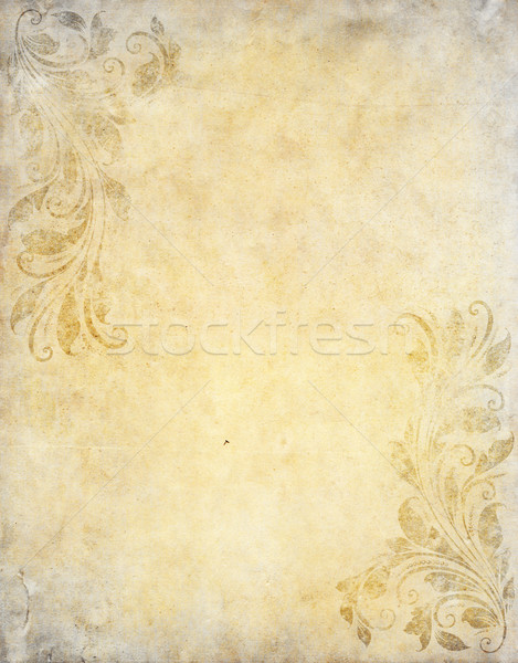 old grunge paper background with vintage victorian style  Stock photo © happydancing