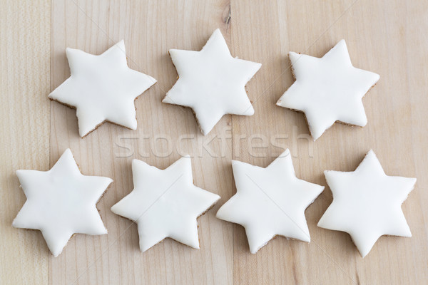 Cinnamon stars christmas cookies Stock photo © haraldmuc