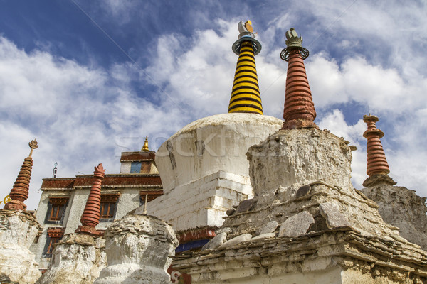 Old stupas at Lamayuru monastery in Ladakh, India Stock photo © haraldmuc