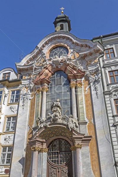 Stockfoto: Historisch · kerk · München · Duitsland · hemel · portret