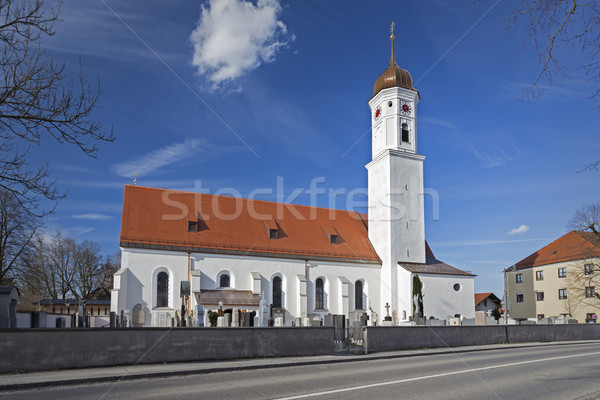 Renovated church in Steinhoering village, Germany Stock photo © haraldmuc