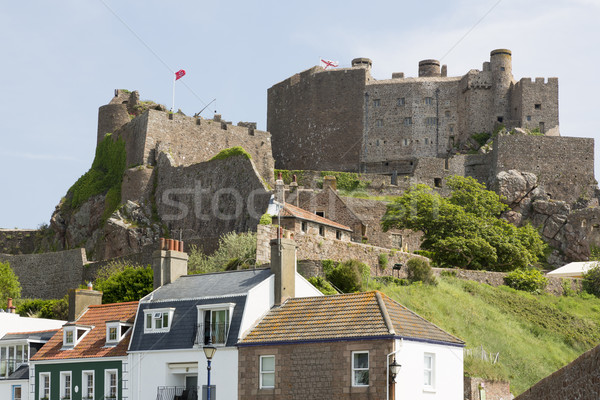 Gorey with Mont Orgueil Castle, UK Stock photo © haraldmuc