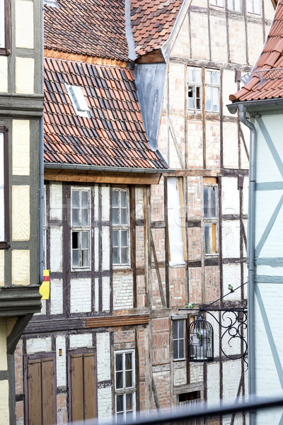 Half-timbered house in Quedlinburg town, Germany Stock photo © haraldmuc