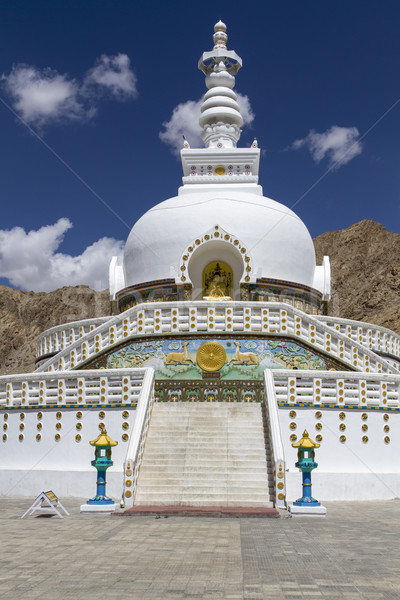 Shanti Stupa near Leh, Ladakh, India Stock photo © haraldmuc