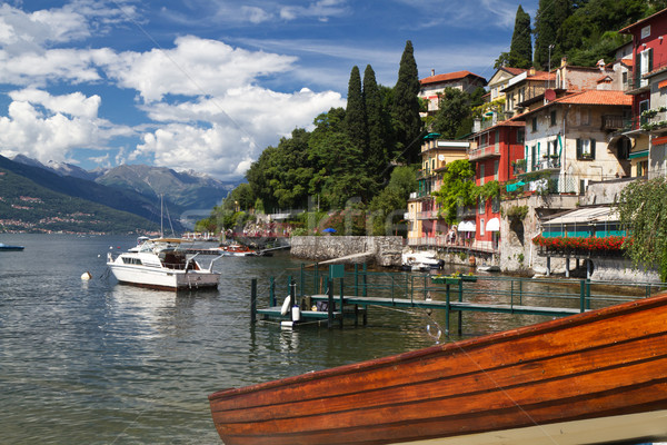 The small town of Varenna at lake Como in Italy Stock photo © haraldmuc