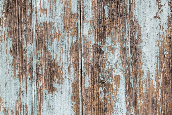Wooden painted old fence as grunge background Stock photo © haraldmuc