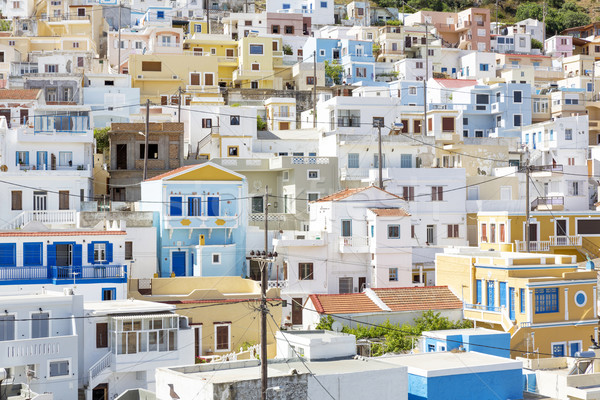 The village 'Menetes' on Karpathos island, Greece Stock photo © haraldmuc