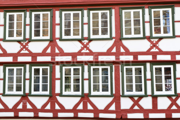 Facade of a half-timbered house, Germany Stock photo © haraldmuc