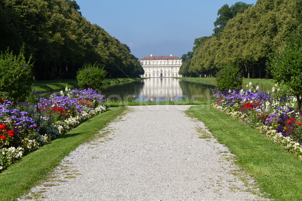 Canal palacio Munich Alemania árbol castillo Foto stock © haraldmuc