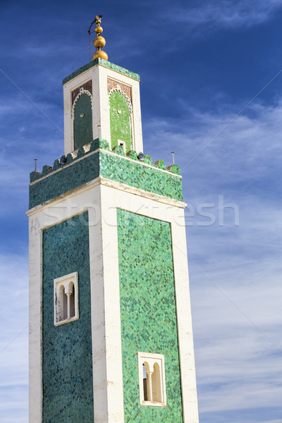 Minarett der Medersa Bou Inania Moschee Stock photo © haraldmuc