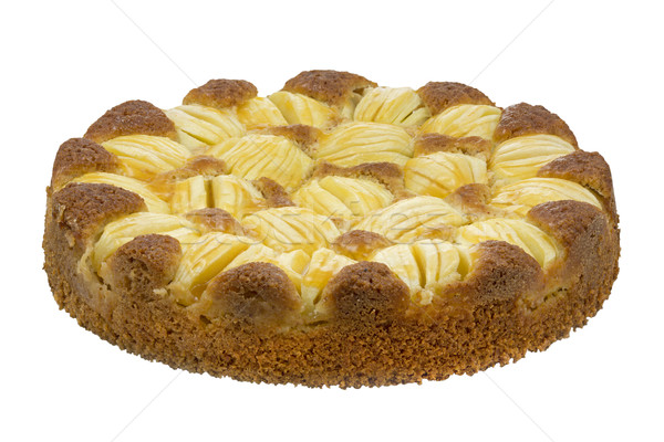 Foto stock: Frescos · manzana · torta · blanco · alimentos · fondo